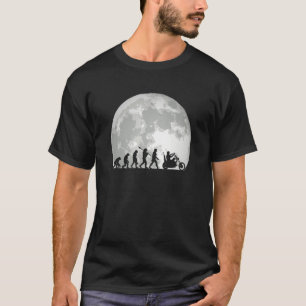 Motorrad-Evolution Vintager Chopper Fahrrad Motorr T-Shirt