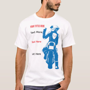 Motorrad-Fahrgeschwindigkeit und Freiheit Design T-Shirt