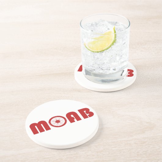 Motorrad (Fahrrad) Getränkeuntersetzer (Seite)