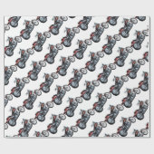 Motorrad-Fahrrad-Radfahrer Geschenkpapier (Flach)