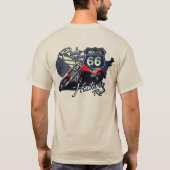 Motorrad-Fahrt auf der historischen Route 66 Road  T-Shirt (Rückseite)