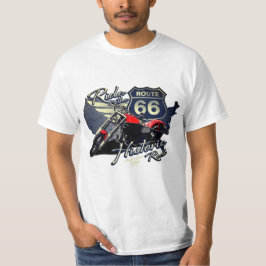 Motorrad-Fahrt auf der historischen Route 66 Road T-Shirt