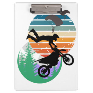 Motorrad, Fallschirme und im Freien Klemmbrett