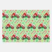 Motorrad-Feiertags-Geschenkverpackungspapier Geschenkpapier Set (Vorderseite)