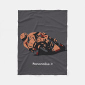 Motorrad Fleecedecke (Vorderseite)