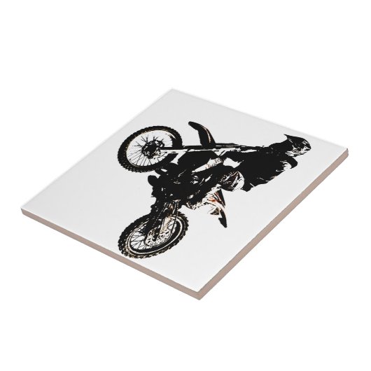 Motorrad Fliese (Seite)