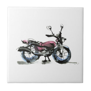 Motorrad Fliese