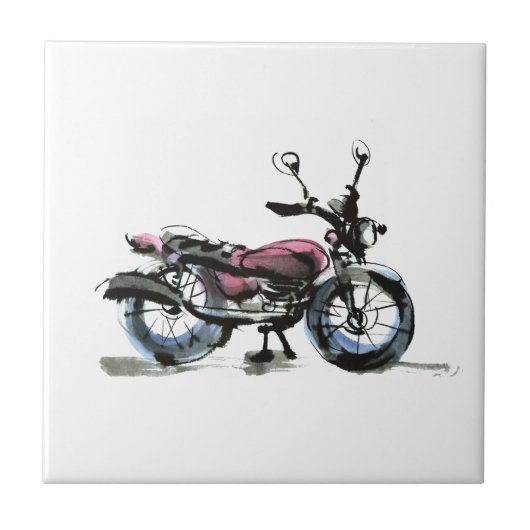 Motorrad Fliese (Vorderseite)
