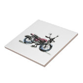 Motorrad Fliese (Seite)