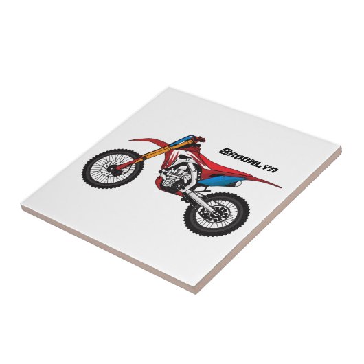 Motorrad Fliese (Seite)