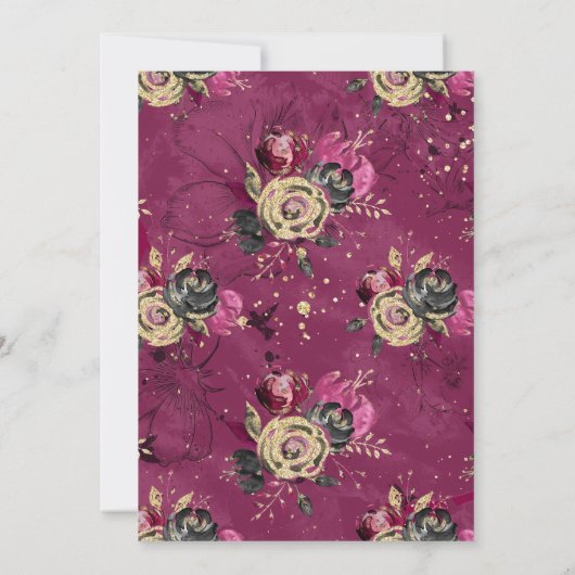 Motorrad Foto Bridal Dusche Einladung (Rückseite)