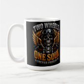 🦅 Motorrad-Freiheitsgrafik für Fahrer 🏍️ Kaffeetasse (Links)