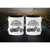 Motorrad-Funny Zitat Männer nicht hören Tasse