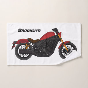 Motorrad für coole Kreuzfahrten Badhandtuch Set
