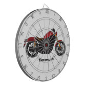 Motorrad für coole Kreuzfahrten Dartscheibe (Vorderseite Links)