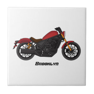 Motorrad für coole Kreuzfahrten Fliese