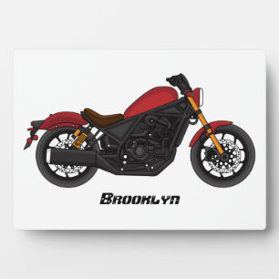 Motorrad für coole Kreuzfahrten Fotoplatte