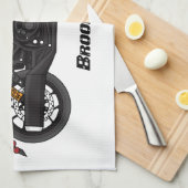 Motorrad für coole Kreuzfahrten Geschirrtuch (Viertel Falte)