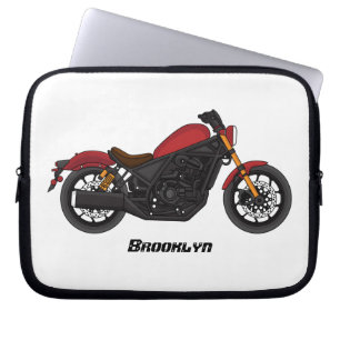 Motorrad für coole Kreuzfahrten Laptopschutzhülle