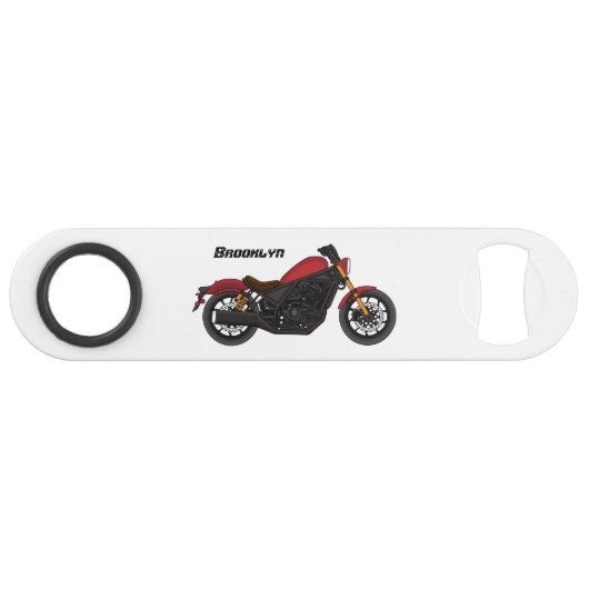 Motorrad für coole Kreuzfahrten Speed Flaschenöffner (Vorderseite (Horizontal))