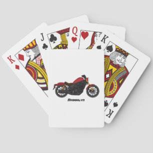Motorrad für coole Kreuzfahrten Spielkarten