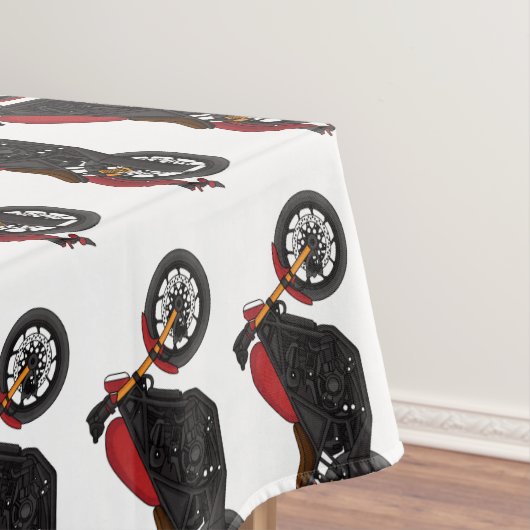 Motorrad für coole Kreuzfahrten Tischdecke (Beispiel)