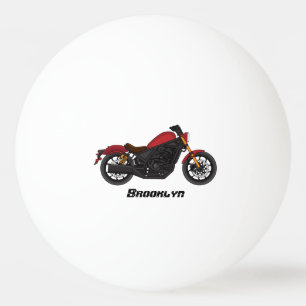 Motorrad für coole Kreuzfahrten Tischtennisball
