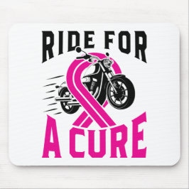Motorrad für das Brustkrebs-Bewusstsein für eine H Mousepad