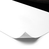 Motorrad für den benutzerdefinierten Chopper Poster (Ecke)