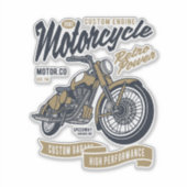 Motorrad für den Motor Aufkleber (Vorderseite)