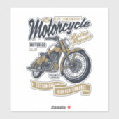 Motorrad für den Motor Aufkleber (Blatt)