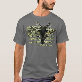 Motorrad für die amerikanische Flagge 135 T-Shirt