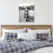 Motorrad für Mädchen, 1937 Leinwanddruck (Insitu (Schlafzimmer))