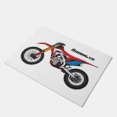 Motorrad Fußmatte (Schrägansicht)