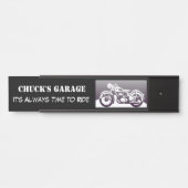 Motorrad-Garagen-Namensschild Türschild (Vorderseite )