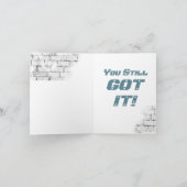 Motorrad 'Geburtstag 32nf noch Got Karte (Innenseite)