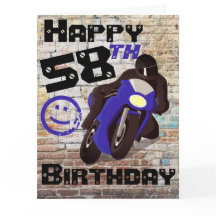 Motorrad 'Geburtstag 58. noch Got
