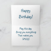 Motorrad Geburtstag Karte (Innenseite)