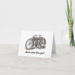 Motorrad-Geburtstagskarte Karte