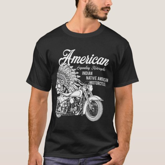 Motorrad-Geschenk für indische Biker T-Shirt (Vorderseite)