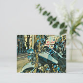 Motorrad-Geschenk Postkarte (Stehend Vorderseite)