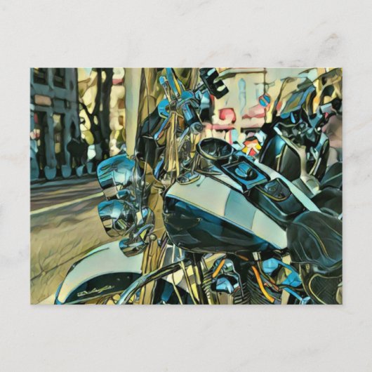 Motorrad-Geschenk Postkarte (Vorderseite)