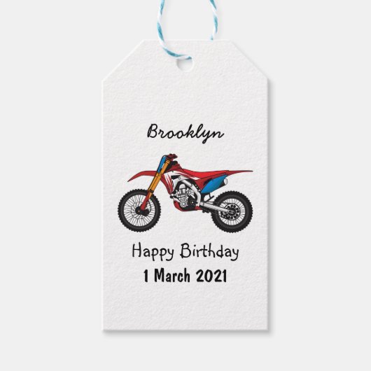 Motorrad Geschenkanhänger (Vorderseite)