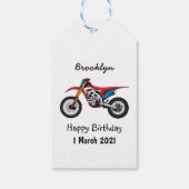 Motorrad Geschenkanhänger (Rückseite)