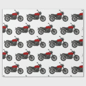Motorrad Geschenkpapier (Flach)