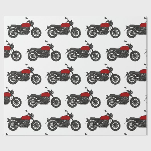 Motorrad Geschenkpapier (Flach)