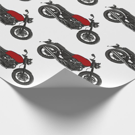 Motorrad Geschenkpapier (Ecke)