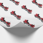 Motorrad Geschenkpapier (Ecke)