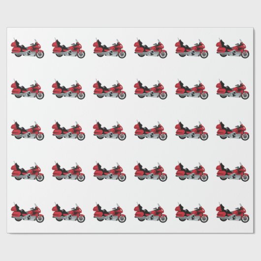 Motorrad Geschenkpapier (Flach)