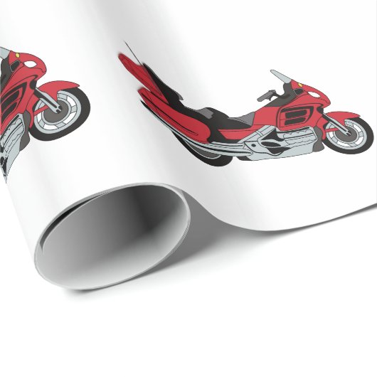 Motorrad Geschenkpapier (Rolleneckpunkt)